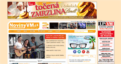 Desktop Screenshot of novinyvm.cz